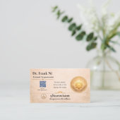 Carte de visite d'acupuncture Élément Terre Bien-ê (Debout devant)