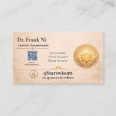 Carte de visite d'acupuncture Élément Terre Bien-ê (Devant)