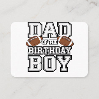 Carte De Visite Dad of the Birthday Boy Football Lover Family birt