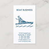 carte de visite d'affaires de bateaux sur mesure (Devant)