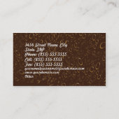 Carte de visite d'affaires de bière (Dos)