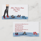 Carte de visite d'affaires de chaussures (Devant / Derrière)