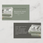 Carte de visite d'affaires de finances (Devant / Derrière)