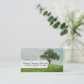 Carte de visite d'affaires de pasteur d'église de  (Debout devant)