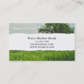 Carte de visite d'affaires de pasteur d'église de  (Dos)