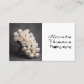 Carte de visite d'affaires de photographe en noir  (Devant)