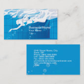 Carte de visite d'affaires de piscine (Devant / Derrière)