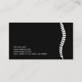 Carte de visite d'affaires de santé chiropratique  (Dos)