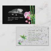 Carte de visite d'affaires de spa (Devant / Derrière)