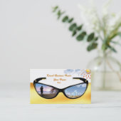 Carte de visite d'affaires de voyage (Debout devant)