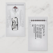 Carte de visite d'affaires d'habillement (Devant / Derrière)