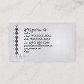 Carte de visite d'affaires d'habillement (Dos)