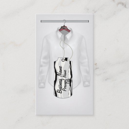 Carte de visite d'affaires d'habillement (Devant)