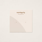 Carte de visite d'affichage à oreille rose (Devant)