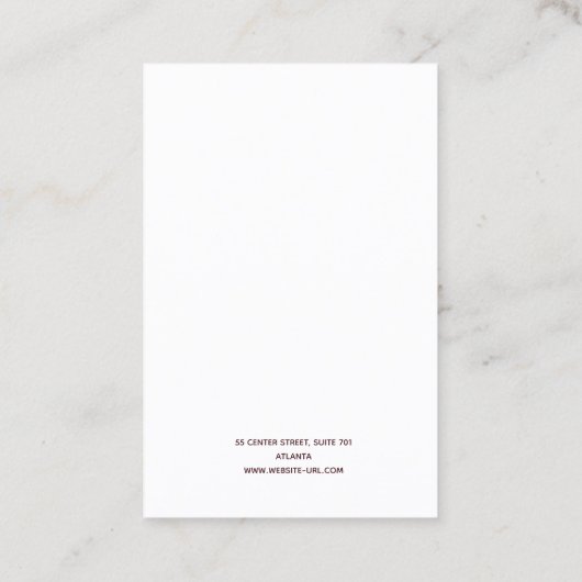 Carte de visite d'affichage Arche Arche (Dos)