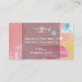 Carte de visite d'affichage couleur (Dos)