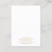 Carte de visite d'affichage de bijoux à oreilles d (Dos)