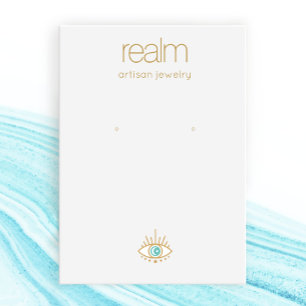 Carte de visite d'affichage de bijoux à oreilles d