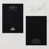 Carte de visite d'affichage de bijoux à oreilles d (Devant / Derrière)