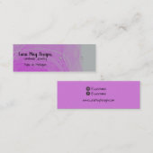 Carte de visite d'affichage de bijoux en encre pou (Devant / Derrière)