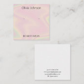 Carte de visite d'affichage de bijoux holographiqu (Devant / Derrière)