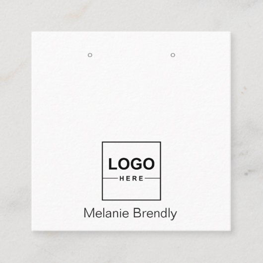 Carte de visite d'affichage de la marque de logo (Devant)