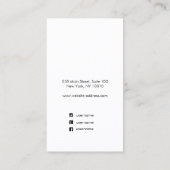 Carte de visite d'affichage de l'écoute de police  (Dos)