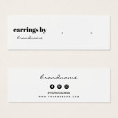 Carte de visite d'affichage de l'oreille (Devant & derrière)