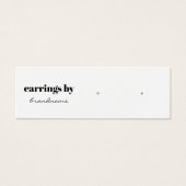 Carte de visite d'affichage de l'oreille (Devant)