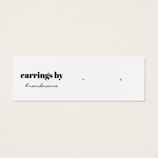 Carte de visite d'affichage de l'oreille (Devant)