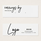 Carte de visite d'affichage de l'oreille (Devant & derrière)