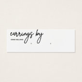 Carte de visite d'affichage de l'oreille (Devant)