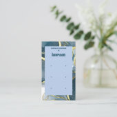 Carte de visite d'affichage de l'oreille bleue (Debout devant)