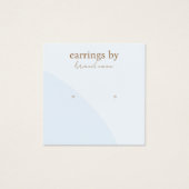 Carte de visite d'affichage de l'oreille bleue (Devant)