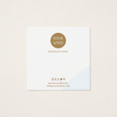 Carte de visite d'affichage de l'oreille bleue (Dos)