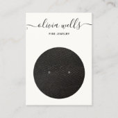 Carte de visite d'affichage de l'oreille noir de s (Devant)
