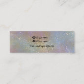 Carte de visite d'affichage des bijoux à plaques h (Dos)