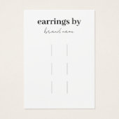 Carte de visite d'affichage des clips de cheveux (Devant)