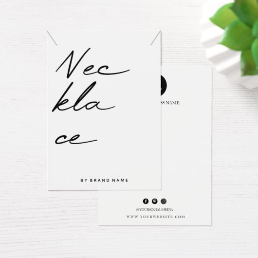 Carte de visite d'affichage du collier (Bureau)