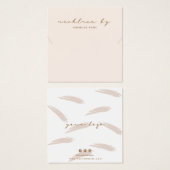 Carte de visite d'affichage du collier rose (Devant & derrière)