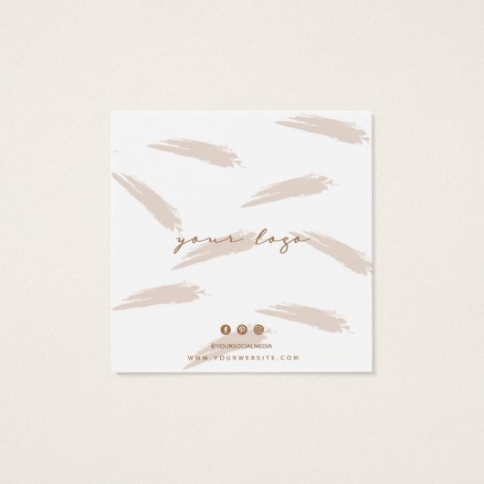 Carte de visite d'affichage du collier rose (Dos)