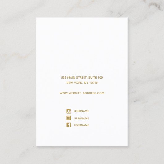 Carte de visite d'affichage du script de dégradé d (Dos)