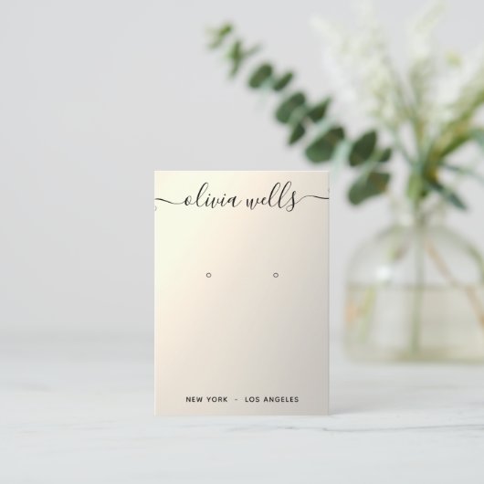 Carte de visite d'affichage du script de dégradé d (Debout devant)