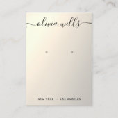 Carte de visite d'affichage du script de dégradé d (Devant)