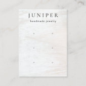 carte de visite d'affichage en bois blanc 3 trous (Devant)