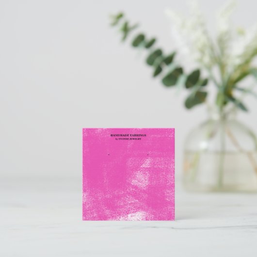 Carte de visite d'affichage Fuchsia Pastel (Debout devant)