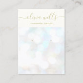 Carte de visite d'affichage Holographique Bokeh (Devant)