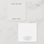 Carte de visite d'affichage pour bijoux minimal ch (Devant / Derrière)