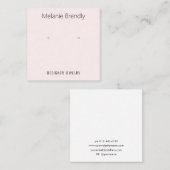 Carte de visite d'affichage pour bijoux rose vif (Devant / Derrière)