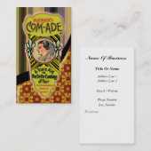 Carte de visite d'affiche vintage Tonic (Devant / Derrière)